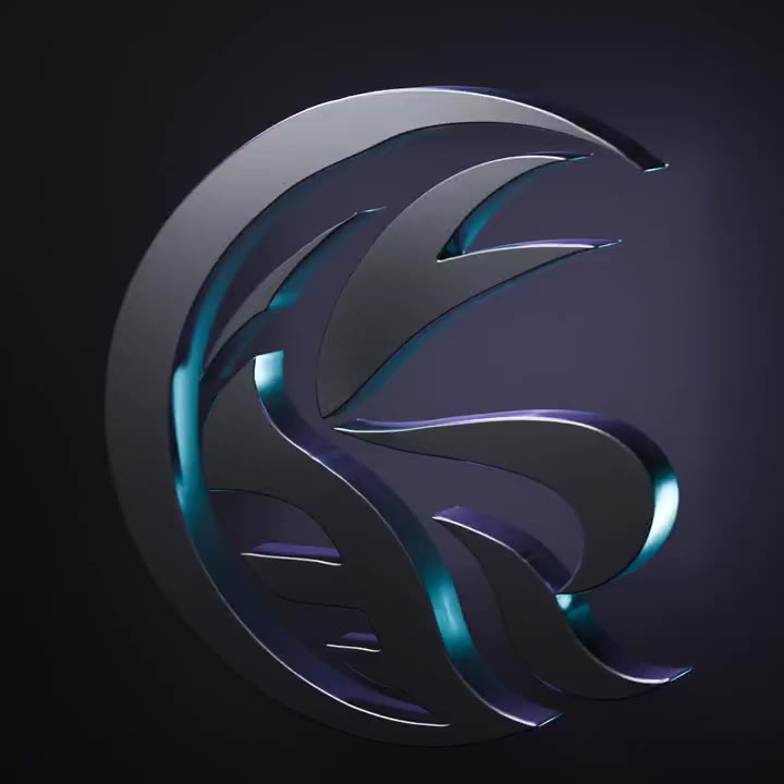 enfer studio emblem in 3D