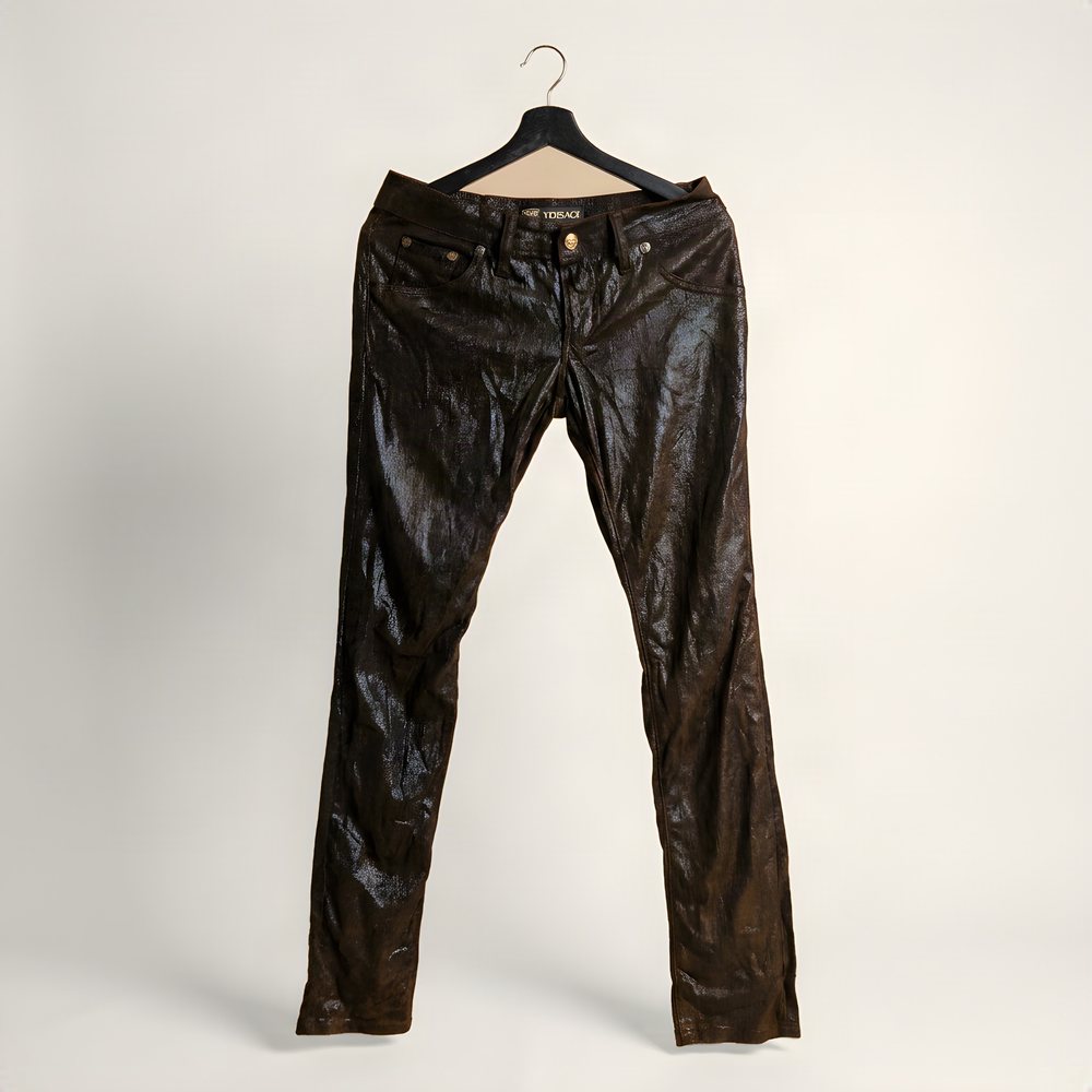 Versace Jeans Couture pants, AI studio product shot